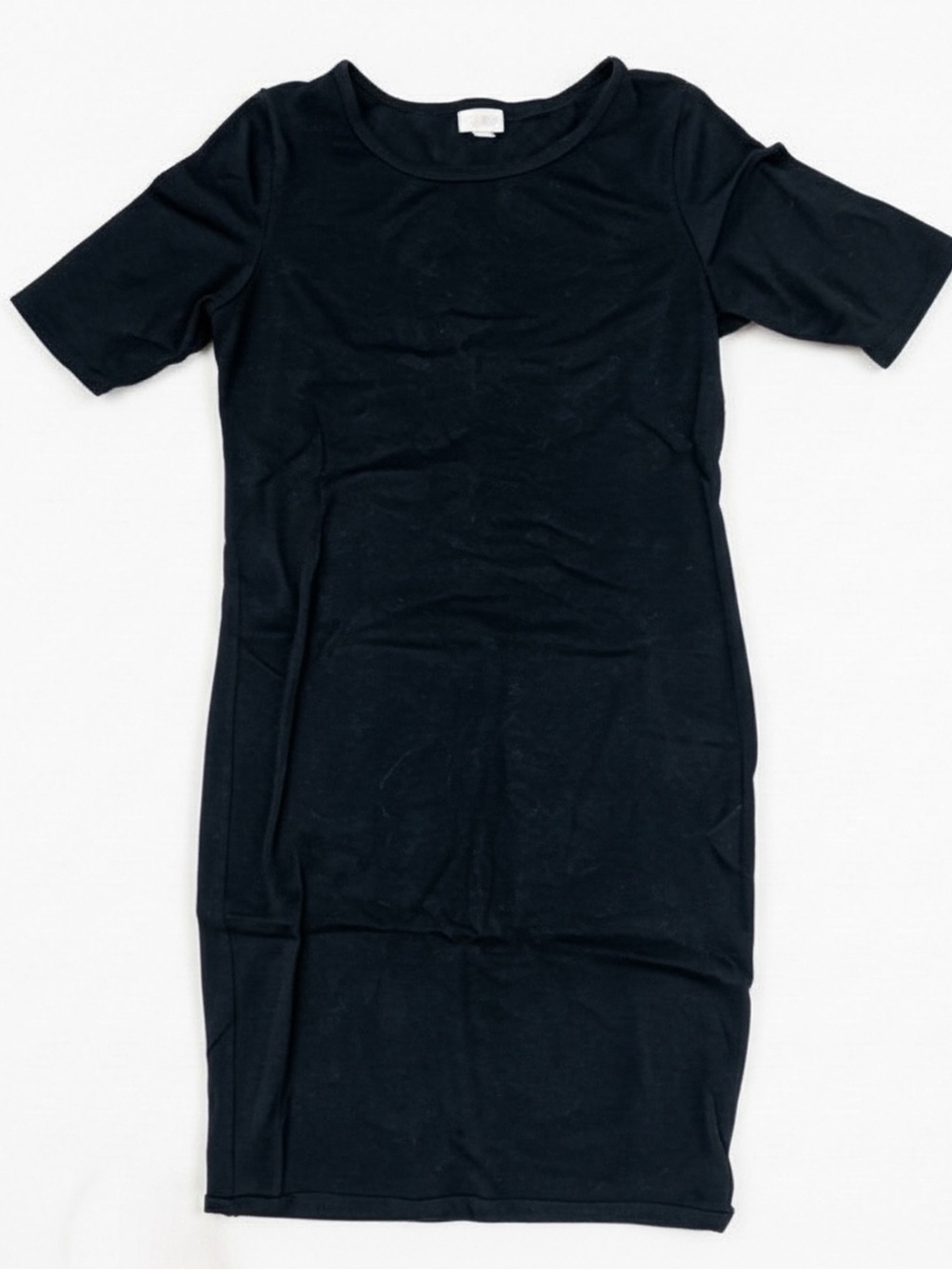 LuLaRoe Black Midi Crewneck Sheath Dress